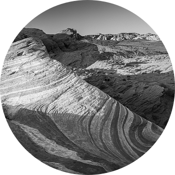 De Fire Wave in zwart-wit