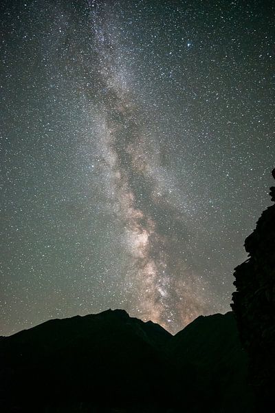 Milky Way and starry sky in the Truso Valley in Georgia by Leo Schindzielorz