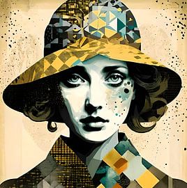 The woman with the hat by Gert-Jan Siesling