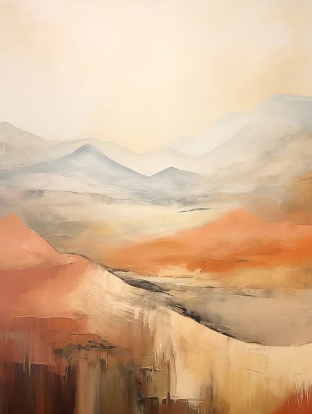 Abstract landschap van Bert Nijholt