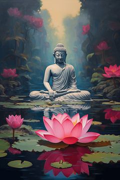 Buddhas Lotusreich von Dave