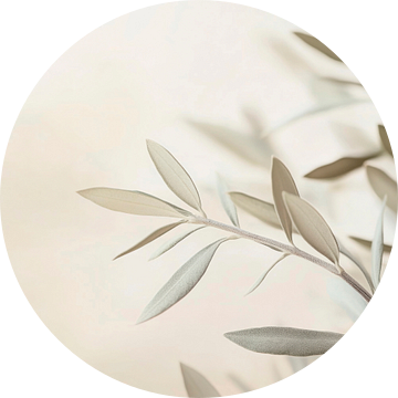 Fijne bladeren in zacht licht van Poster Art Shop