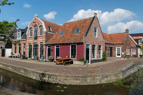 Dokkum, prachtig plaatje van de hoek aan Wortelhaven