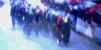 modern art cycle painting by Paul Nieuwendijk thumbnail