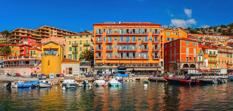 Hafen von Villefranche-Sur-Mer, Südküste von Frankreich von Yevgen Belich