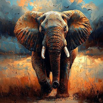 Afrikanischer Elefant von PixelPrestige