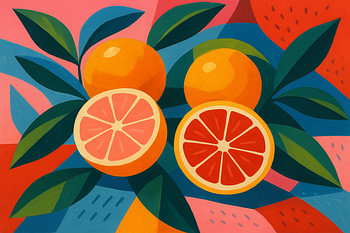 Citrusvruchten schilderij