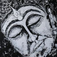 Boeddha zwart/wit 2