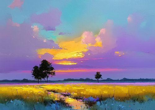 Air | Dernière lumière sur la prairie dorée