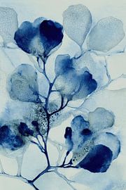 Cyanotype Cherry Branch by Chromatic Storm Studio