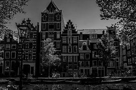 Amsterdam canal facades by Pier Giorgio Tesser