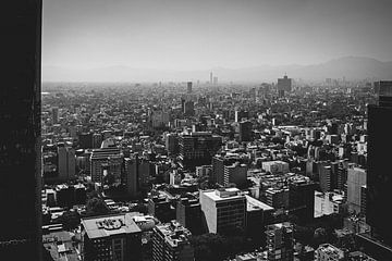 Mexiko-Stadt in Schwarz und Weiß von Joep Gräber