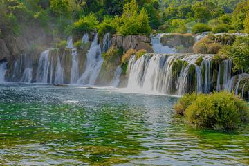 Krka Watervallen Kroatië van AdV Photography