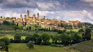 Blick auf San Gimignano 1, Italien
