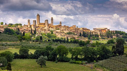 Zicht op San Gimignano 1, Italië
