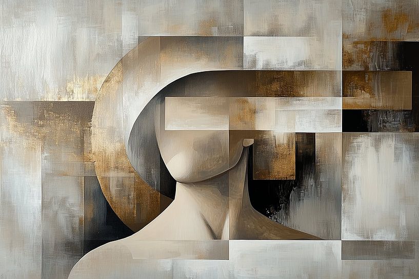 Gold Abstract by Lisanne Elzinga
