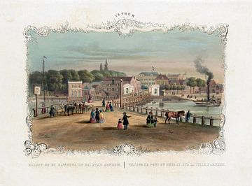 Hendrik Wilhelmus Last, Ansicht von Arnheim an der Schiffsbrücke, 1827 - 1873