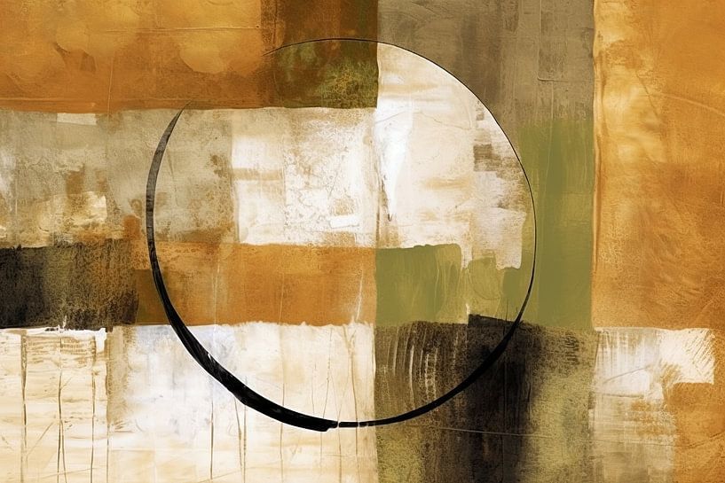 Olivefield | Moderne Kunst von Blickfänger Gemälde
