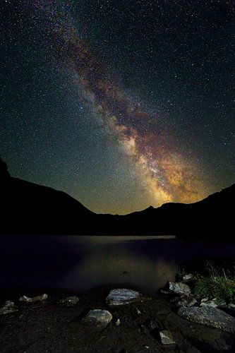 Voie lactée dans les Alpes autrichiennes