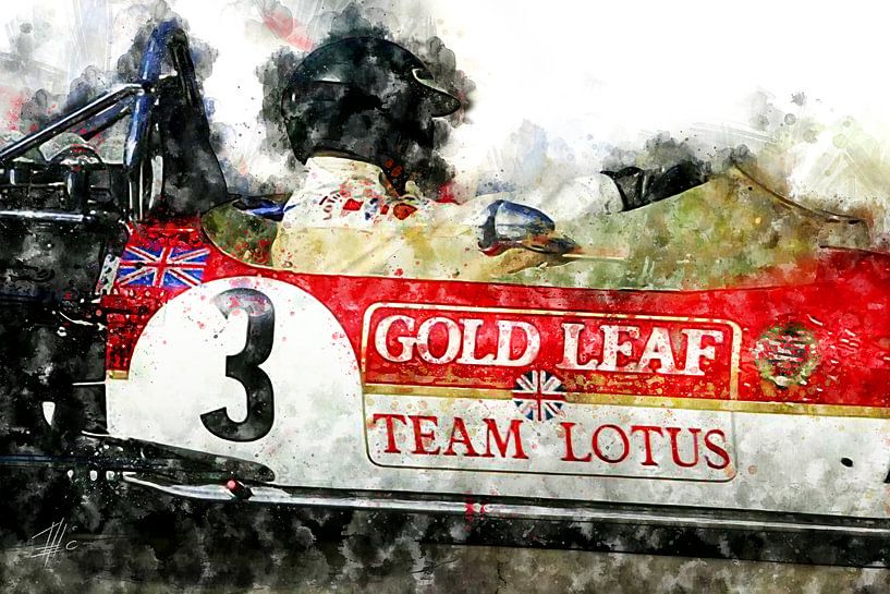 Jochen Rindt, Lotus 1970 Close von Theodor Decker