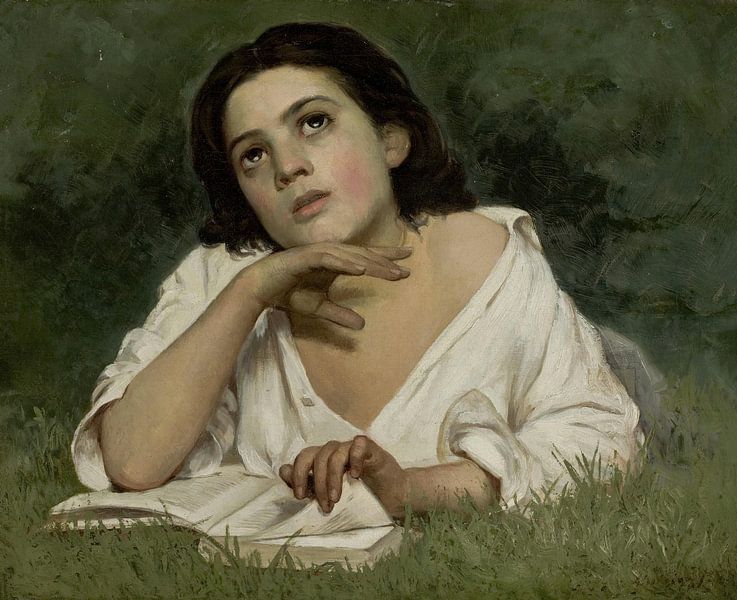 Almeida Júnior, Young woman with book, by Atelier Liesjes