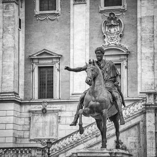 Italië in vierkant zwart wit, Rome sur Teun Ruijters