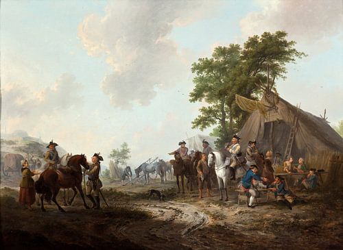 Hussars and infantrymen, Dirk Langendijk