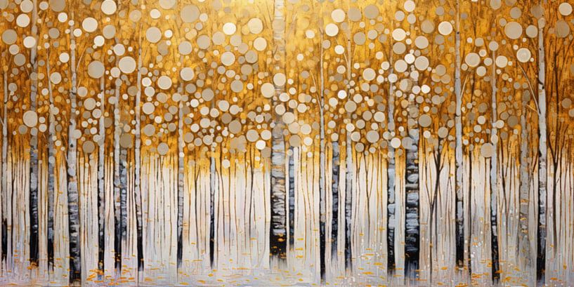 Golden Birch Forest by Whale & Sons
