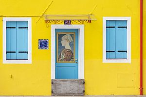 bunte Fassade auf Burano Venedig