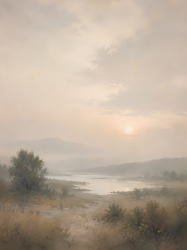 Sonnenbeschienenes Tal