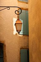 Lantern in old alley in France