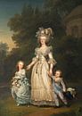 La reine Marie-Antoinette et deux de ses enfants se promènent dans le parc, Adolf Ulrik Wertmüller. par Des maîtres magistraux Aperçu