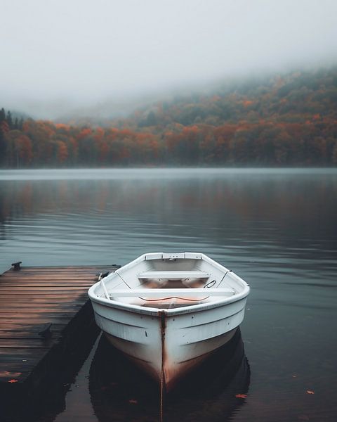 Herbstmystik am See von fernlichtsicht