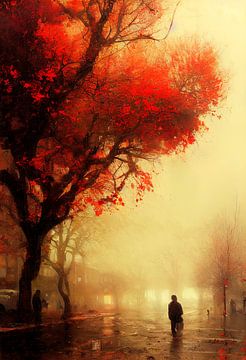 Straßenszene im Herbst. Teil 2 von Maarten Knops