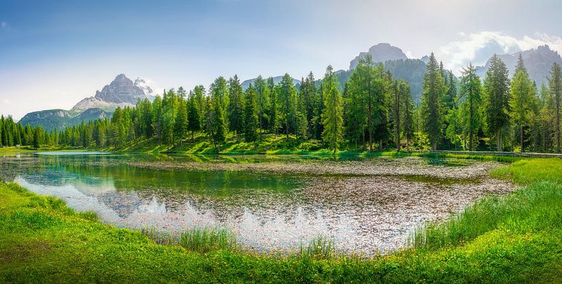 Lake Antorno and Three Peaks mountains, Dolomites by Stefano Orazzini