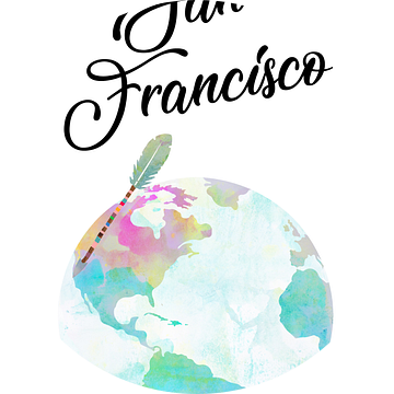 San Francisco auf dem Globus van Green Nest