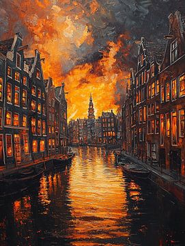 Amsterdamse Gracht_3 van Bianca Bakkenist