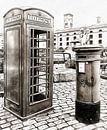 London Telephone Box and Post Box by Dorothy Berry-Lound thumbnail