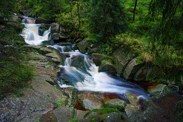 Bode watervallen in de Harz van Martin Wasilewski
