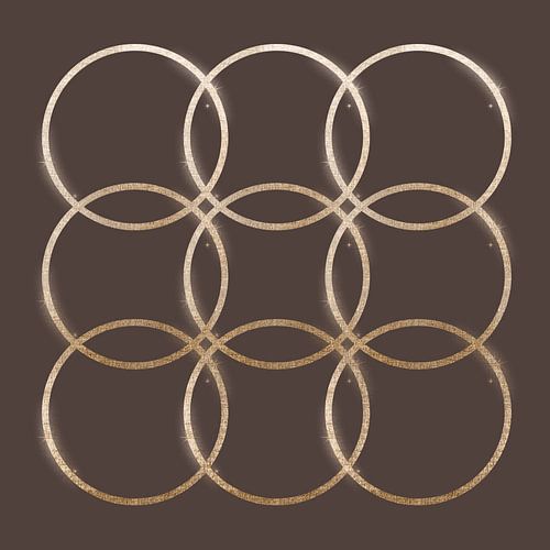 Gouden Balans Art Deco Geometrie