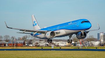 Das neueste Flugzeug von KLM: der Airbus A321neo.
