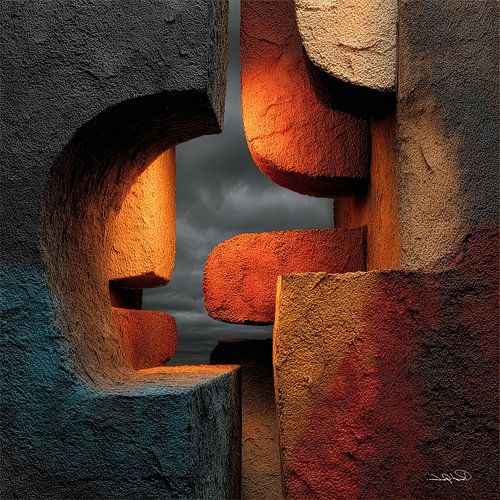 abstracte vormen en texturen
