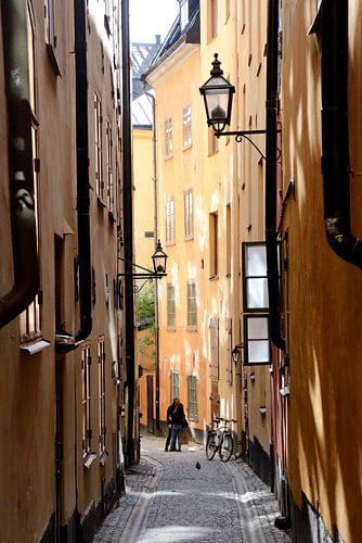 Liefdeskoppel in Gamla Stan, Stockholm