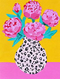 Pioenrozen Vaas van Bloemen Studio