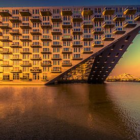 Lock house in morning red by peterheinspictures