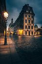 Historische straat in Dresten, verlicht in de ochtend van Fotos by Jan Wehnert thumbnail