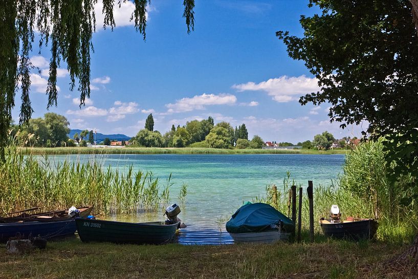 Boats at Lake Constance by Anja B. Schäfer