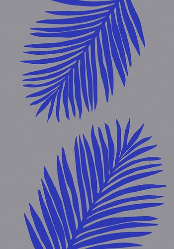 PALMBLATT 02 WEICHES GRAU von Pictufy Studio