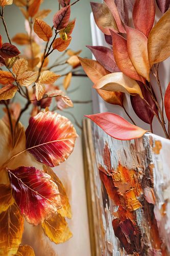 collage de couleurs d'automne