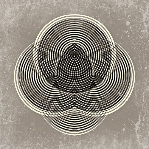 Fleur arc-en-ciel vintage